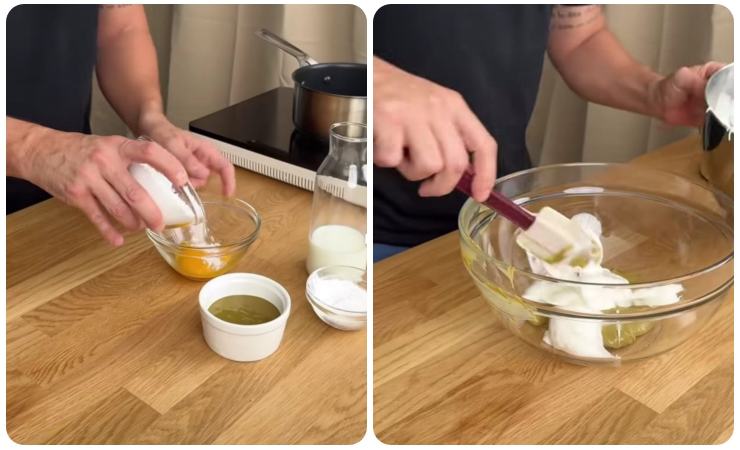 damiano carrara prepara soufflé al pistacchio