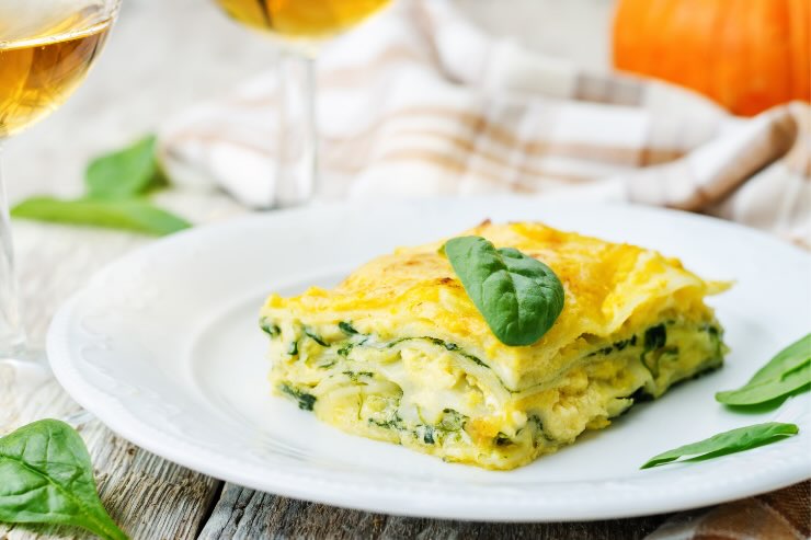 lasagna con erbe